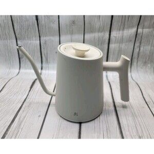 Greater Goods Gooseneck Electric Kettle Only Birch White 0448 Tested